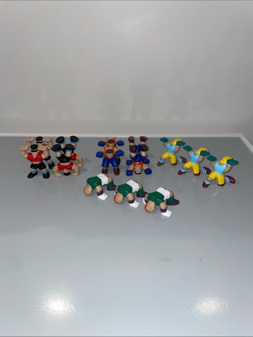 VINTAGE IRWIN Street Stackers Wrestling Figures Toy - lot of 14
